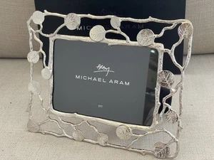 Michael Aram Botanical Silver Leaf 5”x7” Picture Frame —New Open Box - Picture 1 of 8