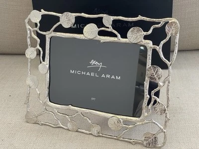 Michael Aram Botanical Silver Leaf 5”x7” Picture Frame —New Open Box - Image 1 of 4