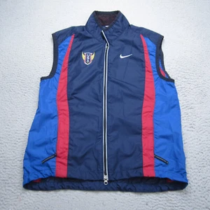 Vintage Nike USA Olympic Vest Mens M Blue Windbreaker Practice Warm Up Full Zip - Picture 1 of 12