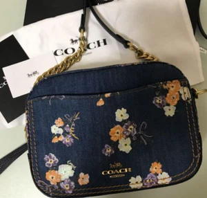 COACH Japan Limited Design Camera Bag denim print 68226  H16x W21xD7.5cm unused - Picture 1 of 6