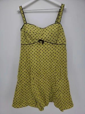 R&K Originals Green Brown Polka Dot Dress Size 18 - Image 1 of 4