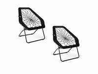 foldable rectangular air mesh outdoor bungee chair