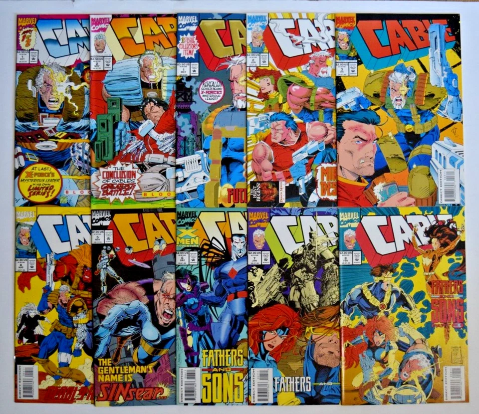 CABLE (1993) 112 ISSUE COMPLETE SET #-1-107, 89 & 99 ANNUALS, BLOOD & METAL 1 &2 - Image 1 of 4