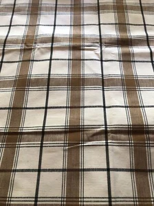 Vintage Swedish Plaid Thick Fabric 29” X 35” - Picture 1 of 5