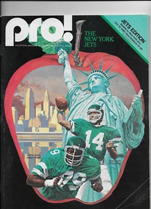 Vintage New York Jets Media Guide Seatlle vs New York Jets 19. Oktober 1980 sehr guter Zustand - Bild 1 von 1