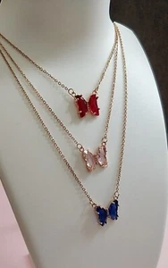 Butterfly Necklace - Dainty Butterfly Necklace - Butterfly Pendant Necklace - Picture 1 of 10