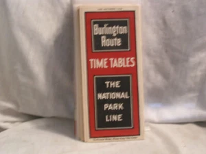 JUNE-SEPTEMBER 1934 BURLINGTON ROUTE RAILROAD TIME TABLE - Picture 1 of 1