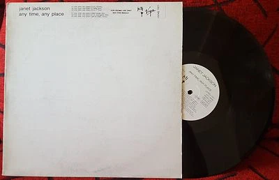 JANET JACKSON *Any Time, Any Place* VERY SCARCE 1993 6-Track UK PROMO 12" Single - Image 1 of 4