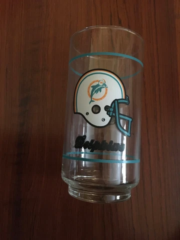 Vintage NFL Miami Dolphins glass - Mobile Cover