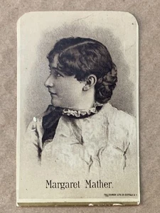 1885 Theatrical Actress MARGARET MATHER Trade Card Lady MacBeth - Picture 1 of 4