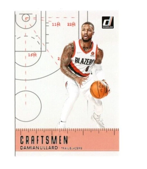 2022-23 Donruss Basketball Damian Lillard CRAFTSMEN #9 - Image 1 of 1