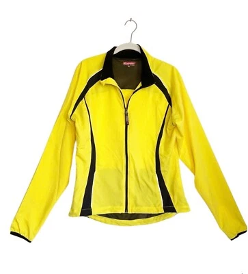 Chaqueta activa Bellwether Technical Gear para mujer con cremallera completa en amarillo/negro - talla L Foto 1 de 4