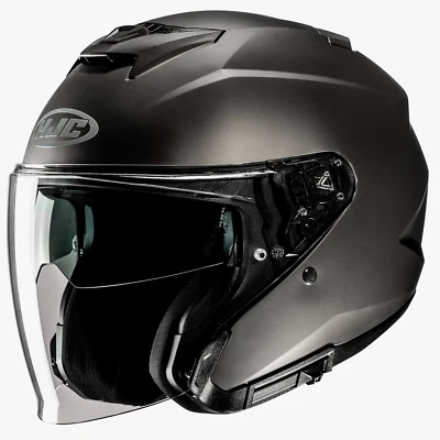 HJC i31 Sun Shield Motorcycle Helmet Matte Titanium Gray XL Extra Large I-31 DOT Foto 1 de 3
