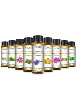 EUQEE 10ml Ätherisches Öl Aromatherapie Geschenkset 100% Reine Luftbefeuchter Öle