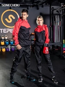 New Sauna Suit Full Body Heat Sweat Suit Heavy Duty Weight Loss Workout Gym - Picture 1 of 16