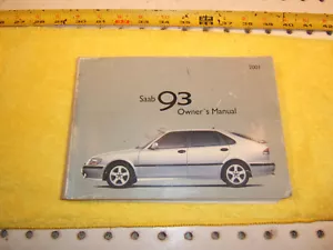 Saab 2001 9 3 Genuine Saab owner's OEM 1 Manual Only,Printed in Sweden - Bild 1 von 12