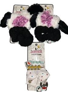 Girls Justice CUTE Snoopy Hair Twist(6) And  3 Snoopy Clips! Fast Shipping! - Picture 1 of 5