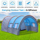 Large Tunnel Tent 8-10 Person Huge Family Tent House for Outdoor Camping Party