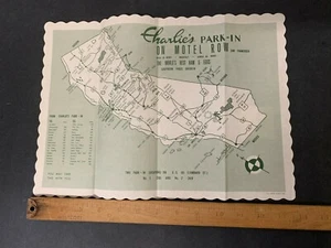 Vintage Charlie's Park In Restaurant San Francisco US 101 table mat setting - Picture 1 of 2