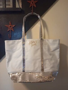 Victoria Secret Sequin Sparkle Bling Weekend Tote Bag - Picture 1 of 5