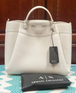 ARMANI EXCHANGE Medium Logo Strap Shopping Bag - Picture 1 of 1