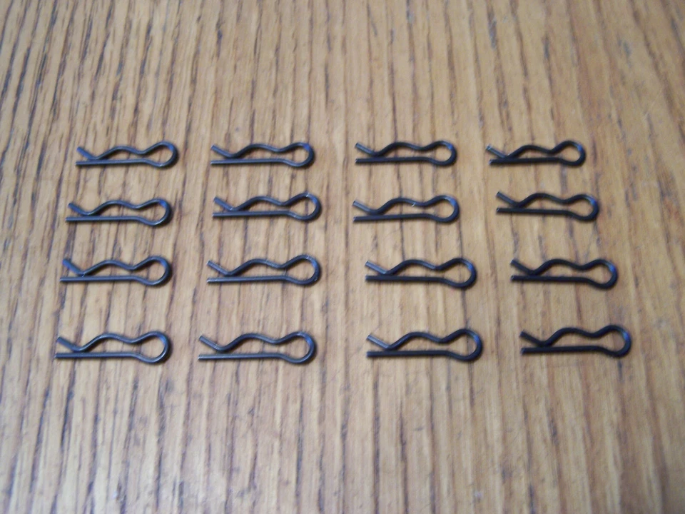 16 1/8 Genuine HPI Savage X 4.6 GT-6 Black Steel Body Clips XL Flux 5.9 Octane - Image 1 of 1