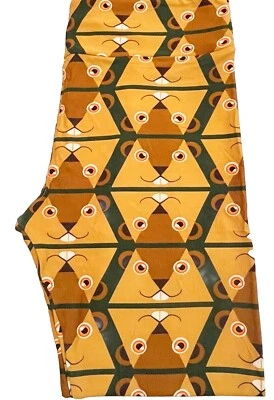 Leggings Lularoe altos y curvilíneos 12-18 castor ardilla verde marrón negro difícil de encontrar raros Foto 1 de 2