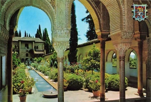 Postcard Spain Granada Arcades in the Yard of Irrigation - Picture 1 of 2