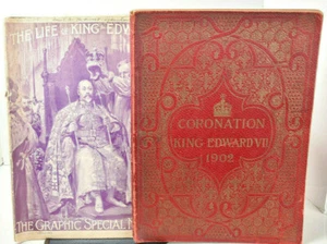 Lot of 2 Edward VII Publications-Edward VII Coronation & Life Story-The Graphic - Picture 1 of 12