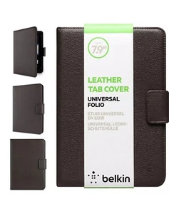 Belkin Leather Tab Cover Case Universal Folio 6’ To 7.9’ inch Brown - Picture 1 of 5