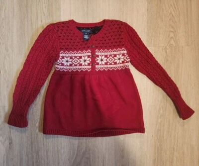 Suéter Ralph Lauren Niña Rojo Invierno/Vacaciones/Navidad 6x Foto 1 de 4