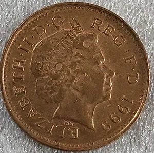 1999 UK Great Britain 1 Penny World Coin - KM# 986 *C673 - Picture 1 of 3