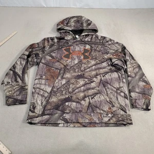 Under Armour Mossy Oak Treestand Camo Hoodie Mens Extra Large Green Sweatshirt - Picture 1 of 7