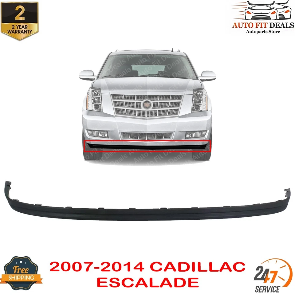 Deflector de aire inferior del parachoques delantero negro para Cadillac Escalade 2007-2014 Foto 1 de 4