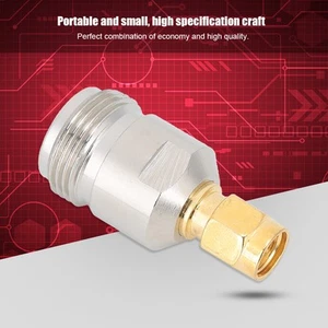 2x gniazdo N na wtyczkę SMA Adapter Małe pozłacane złącze ze stabilnym Perfo FY - Zdjęcie 1 z 9