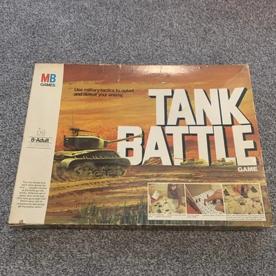 Vintage Tank Battle Board Game 99% Complete Boxed MB Games 1976 - Image 1 of 4