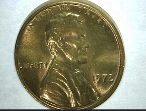 1972 Penny Error DDO DDR Die Cracks & Chips Misaligned & Notching Brilliant - Picture 1 of 24