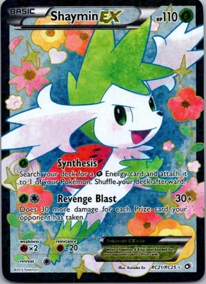 Shaymin EX (Full Art) Ultra Rare Legendary Treasures: Radiant Collection RC21/RC - Image 1 of 2