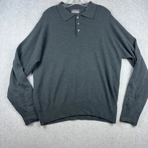 Lord & Taylor Sweater Mens Large Cashmere Collared Pullover Soft Knit Polo LS - Picture 1 of 6
