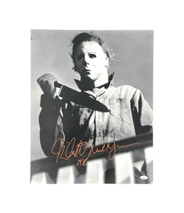 Póster de película de terror firmada por Michael Myers de Halloween 16x20 Nick Castle 1978 JSA - Imagen 1 de 2