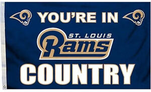 NEW 3x5 ft YOU'RE IN ST LOUIS RAMS COUNTRY FLAG 