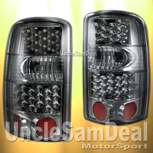 FOR GMC YUKON CHEVY SUBURBAN TAHOE SMOKE LENS RED LED TAIL LIGHT DIRECT FIT PAIR - Picture 1 of 3
