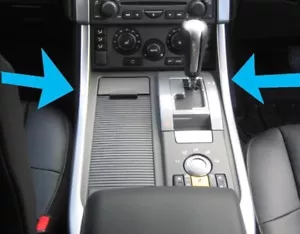 RANGE ROVER SPORT L320 2005-2009 CONSOLA CENTRAL PLATA RODIO MOLDURAS ENVOLVENTES - Imagen 1 de 3