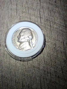 1957 d jefferson nickel In Removable Coin Capsule  - Picture 1 of 2