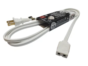 6ft AC Power Cord for Vintage Small Appliances with 2 Round Pins Spaced 5/16" - Picture 1 of 21