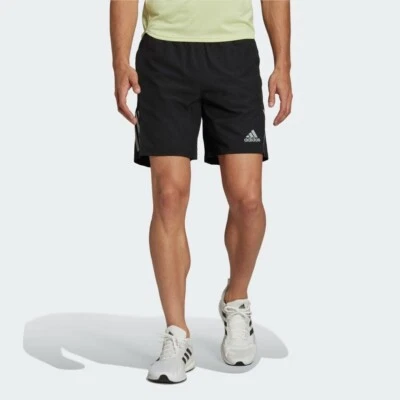 Adidas Herren Laufshorts Own The Run schwarz reflektierende Taschen Gym Fitness
