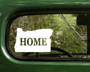 2 OREGON KARTE AUFKLEBER Haus Aufkleber für Auto LKW Laptop Wohnmobil Fenster Stoßstange - Bild 1 von 1