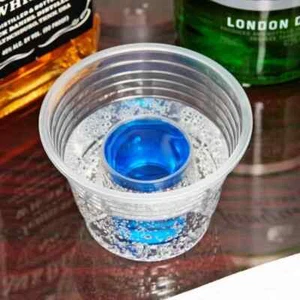 1000 Jager Bomb Blaster Power Chaser Shot Glass Disposable Plastic Cup clear - Picture 1 of 1