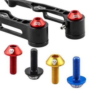 4pcs MTB Road Bike Brake Caliper Bolts Bicycle M6 V Brake Caliper Adjuster Screw - Picture 1 of 17