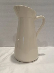 "Jarrón jarrón de cerámica decorativo esmaltado blanco elegante Expressions by Hosley 10" - Imagen 1 de 9